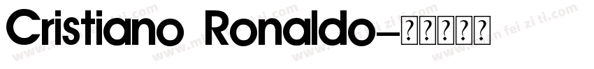 Cristiano Ronaldo字体转换